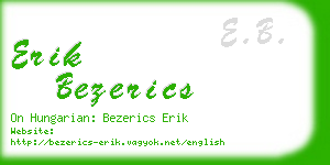 erik bezerics business card